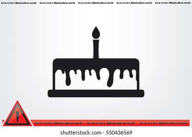 cake icon vector illustration EPS 10