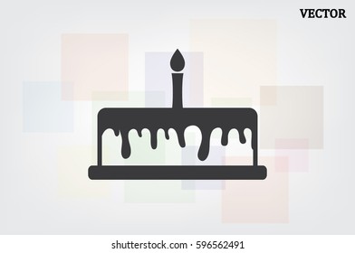 cake icon vector illustration EPS 10