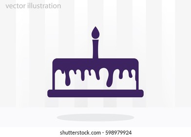 cake icon vector illustration EPS 10