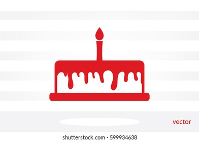 cake icon vector illustration EPS 10