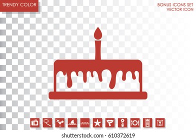 cake icon vector illustration EPS 10