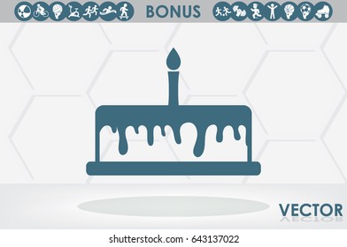 cake icon vector illustration EPS 10
