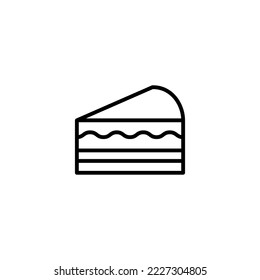 Cake icon vector illustration. Cake sign and symbol. Birthday cake icon