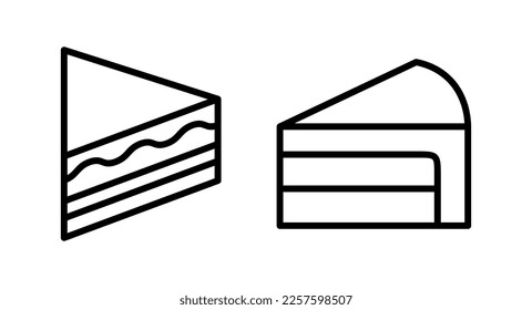 Cake icon vector illustration. Cake sign and symbol. Birthday cake icon