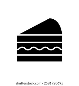 Cake icon vector illustration. Cake sign and symbol. Birthday cake icon