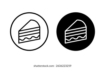 Cake icon vector illustration. Cake sign and symbol. Birthday cake icon
