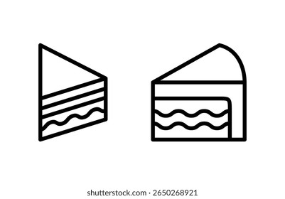 Cake icon vector illustration. Cake sign and symbol. Birthday cake icon