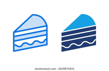 Cake icon vector illustration. Cake sign and symbol. Birthday cake icon