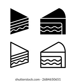 Cake icon vector illustration. Cake sign and symbol. Birthday cake icon