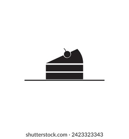 cake icon vector ilustration logo design