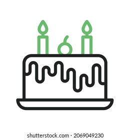 Cake icon vector image. Can also be used for Physical Fitness. Suitable for mobile apps, web apps and print media.