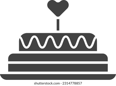 Cake icon vector image. Suitable for mobile application web application and print media.