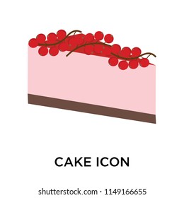 Cake icon vector isolated on white background for your web and mobile app design, Cake logo concept