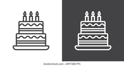 Cake icon vector logo set collection for web app ui