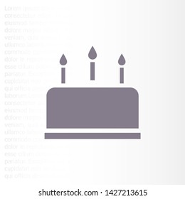 cake icon vector . Lorem Ipsum Illustration design