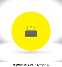 cake icon vector . Lorem Ipsum Illustration design