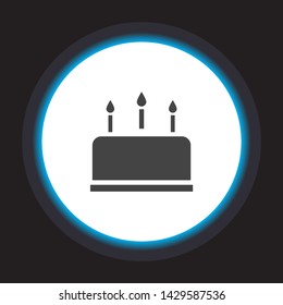 cake icon vector . Lorem Ipsum Illustration design