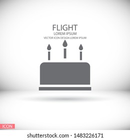 cake icon vector . Lorem Ipsum Illustration design