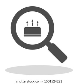 cake icon vector . Lorem Ipsum Illustration design