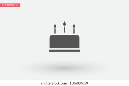 cake icon vector . Lorem Ipsum Illustration design
