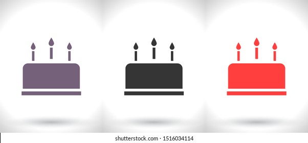 cake icon vector . Lorem Ipsum Illustration design