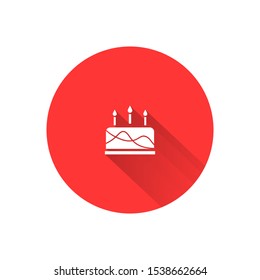 cake icon vector . Lorem Ipsum Illustration design
