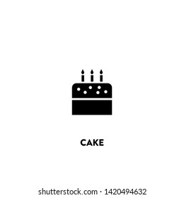 cake icon vector. cake sign on white background. cake icon for web and app