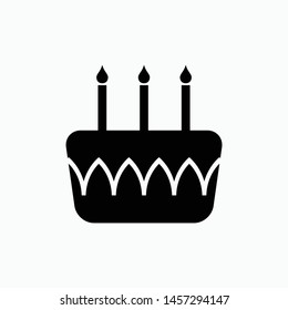 cake icon vector sign symbol isolated