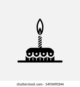 Cake Icon - Vector, Sign and Symbol for Design, Presentation, Website or Apps Elements. 