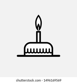 Cake Icon - Vector, Sign and Symbol for Design, Presentation, Website or Apps Elements. 
