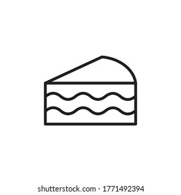 cake icon vector sign symbol