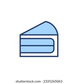 Cake icon vector. Cake sign and symbol. Birthday cake icon