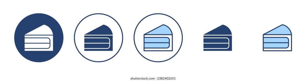 Cake icon vector. Cake sign and symbol. Birthday cake icon