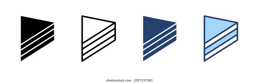 Cake icon vector. Cake sign and symbol. Birthday cake icon