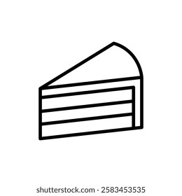 Cake icon vector. Cake sign and symbol. Birthday cake icon