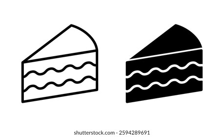 Cake icon vector. Cake sign and symbol. Birthday cake icon