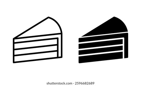 Cake icon vector. Cake sign and symbol. Birthday cake icon