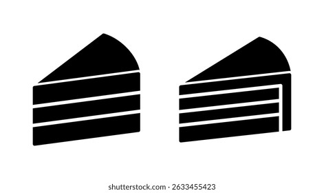 Cake icon vector. Cake sign and symbol. Birthday cake icon