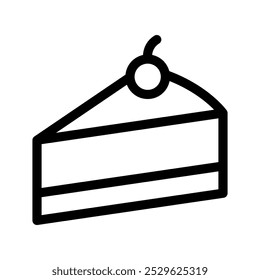 Cake Icon Vector Symbol Design Illustration