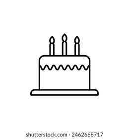 cake icon vector template illustration logo design