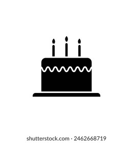 cake icon vector template illustration logo design