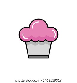 Kuchen-Symbol Vektorgrafik Vorlage Illustration Logo Design 