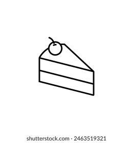 cake icon vector template illustration logo design 