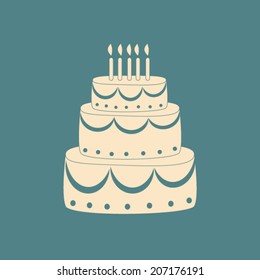 cake icon for web