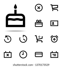 Cake icon. web icons universal set for web and mobile