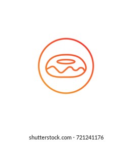 Cake icon.gradient illustration isolated vector sign symbol