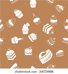 cake icons background