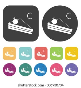 Cake icons set. Vector Illustration eps10
