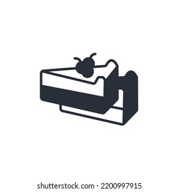 Cake icons  symbol vector elements for infographic web