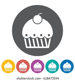 Cake icons.Vector illustration
